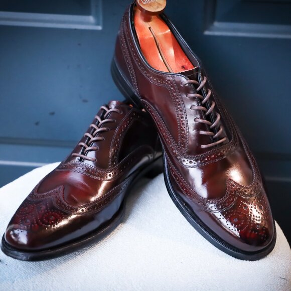 Florsheim Cordovan Wingtip Oxford Mens Dress Shoes